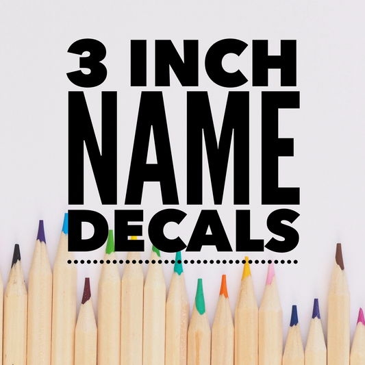 Name Decals Back To School Water Bottles and More