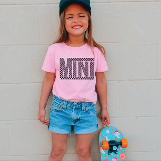 Mini Checker BLACK Punk Rock TODDLER Tee