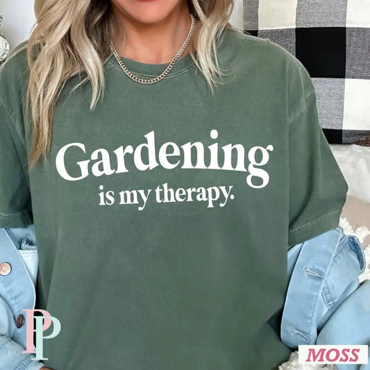 Gardening is My Therapy Comfort Colors Unisex New