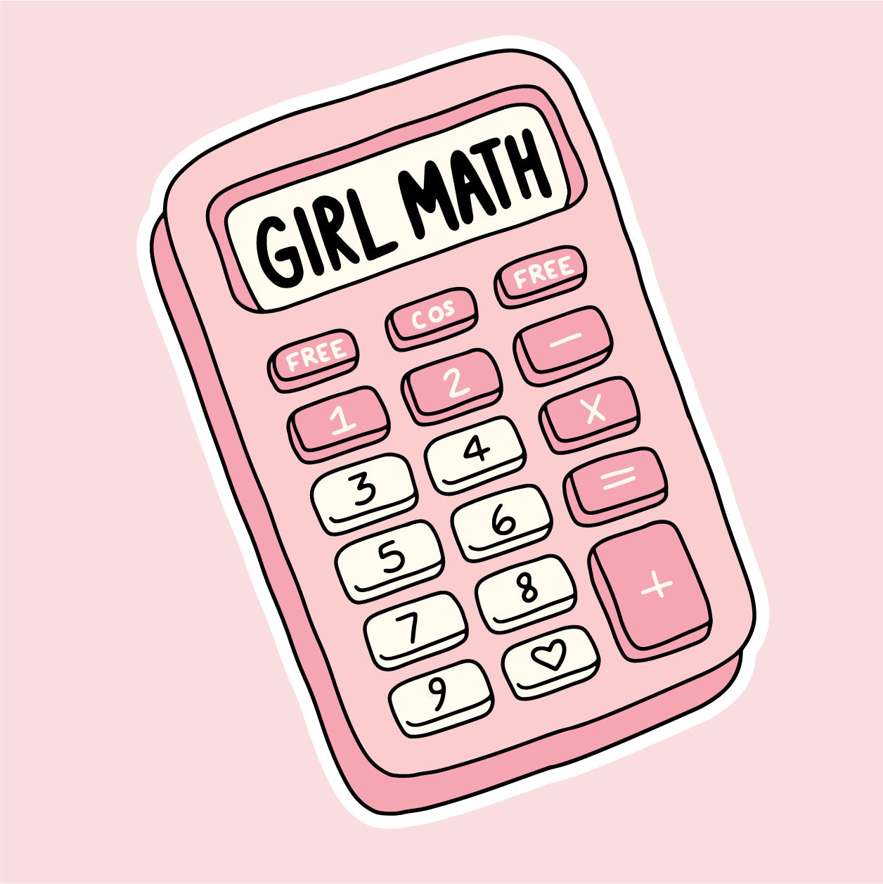 Girl Math Sticker New