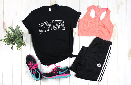 Gym Life Athletic Font Bella Canvas Unisex