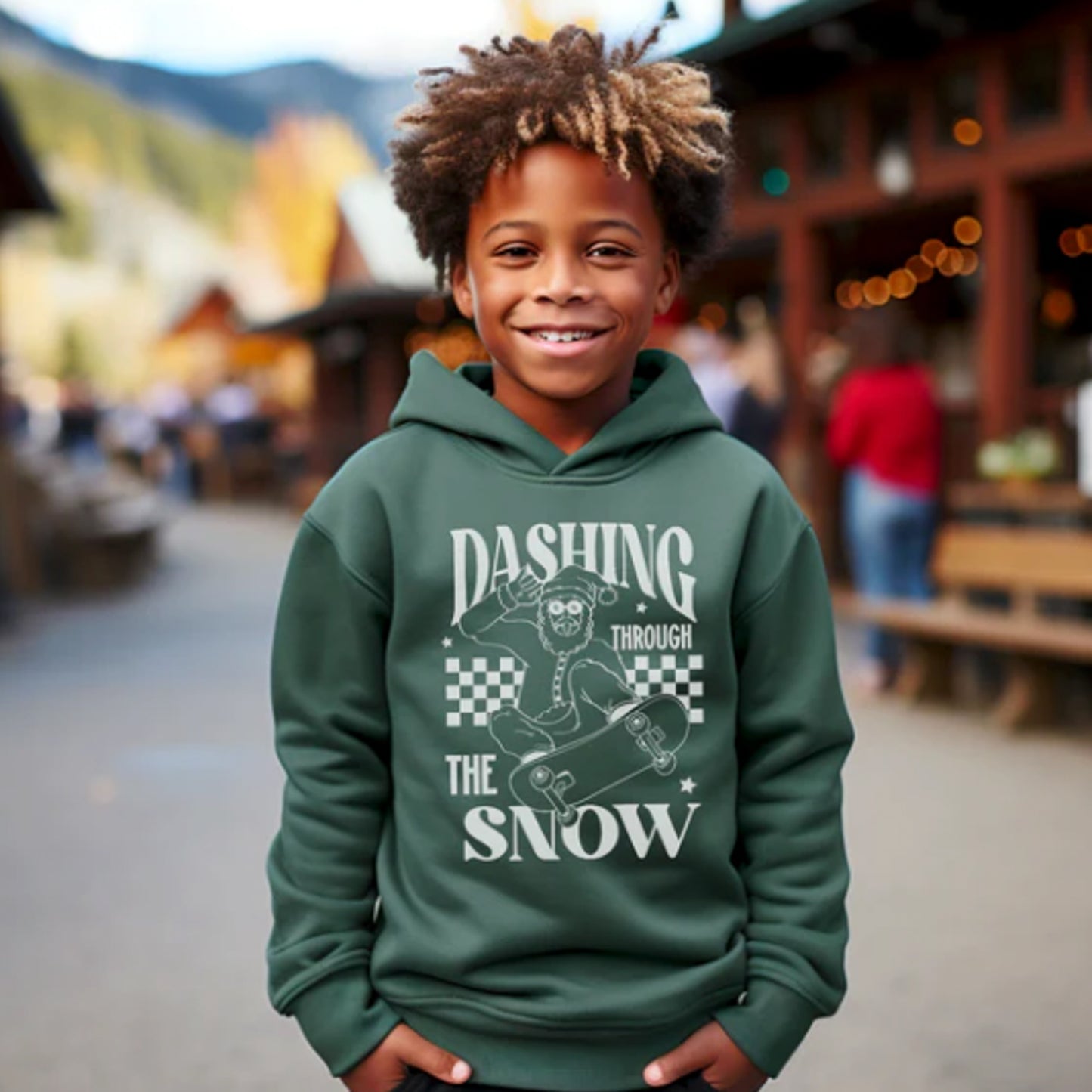 Dashing Through The Snow Santa Punk Rock Skater TODDLER Unisex