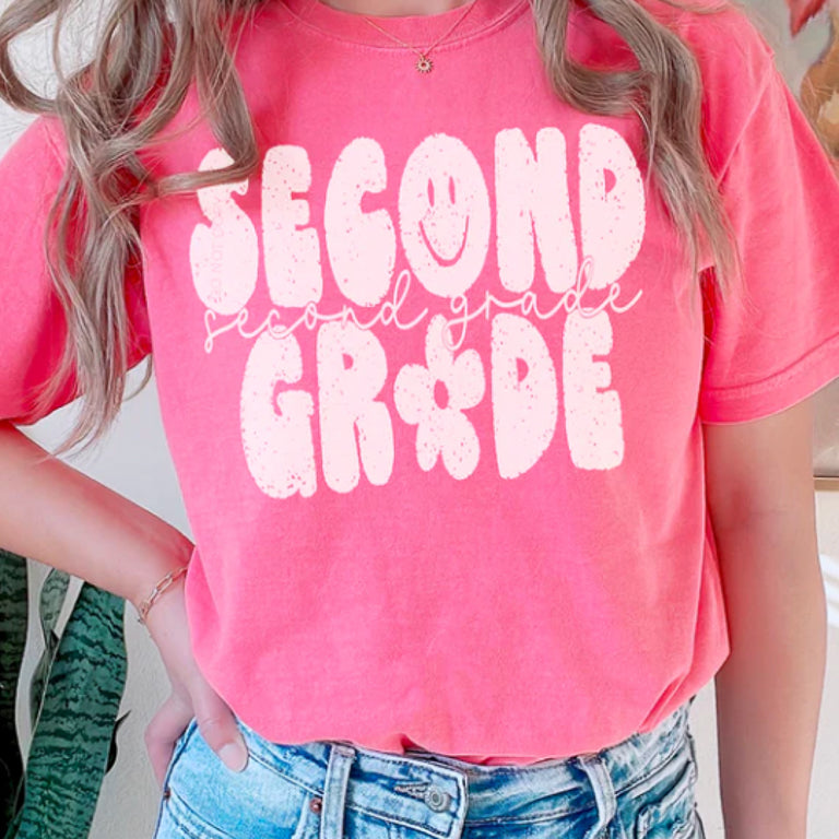 Second Grade Level ADULT Teacher Comfort Colors Unisex