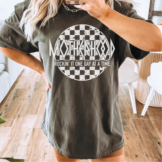 Motherhood Rocking It One Day At A Time Tee