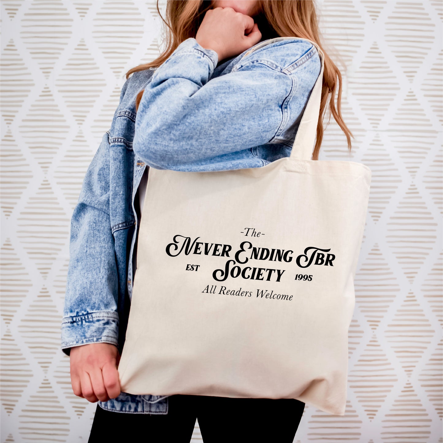 The Never Ending TBR Canvas Tote New