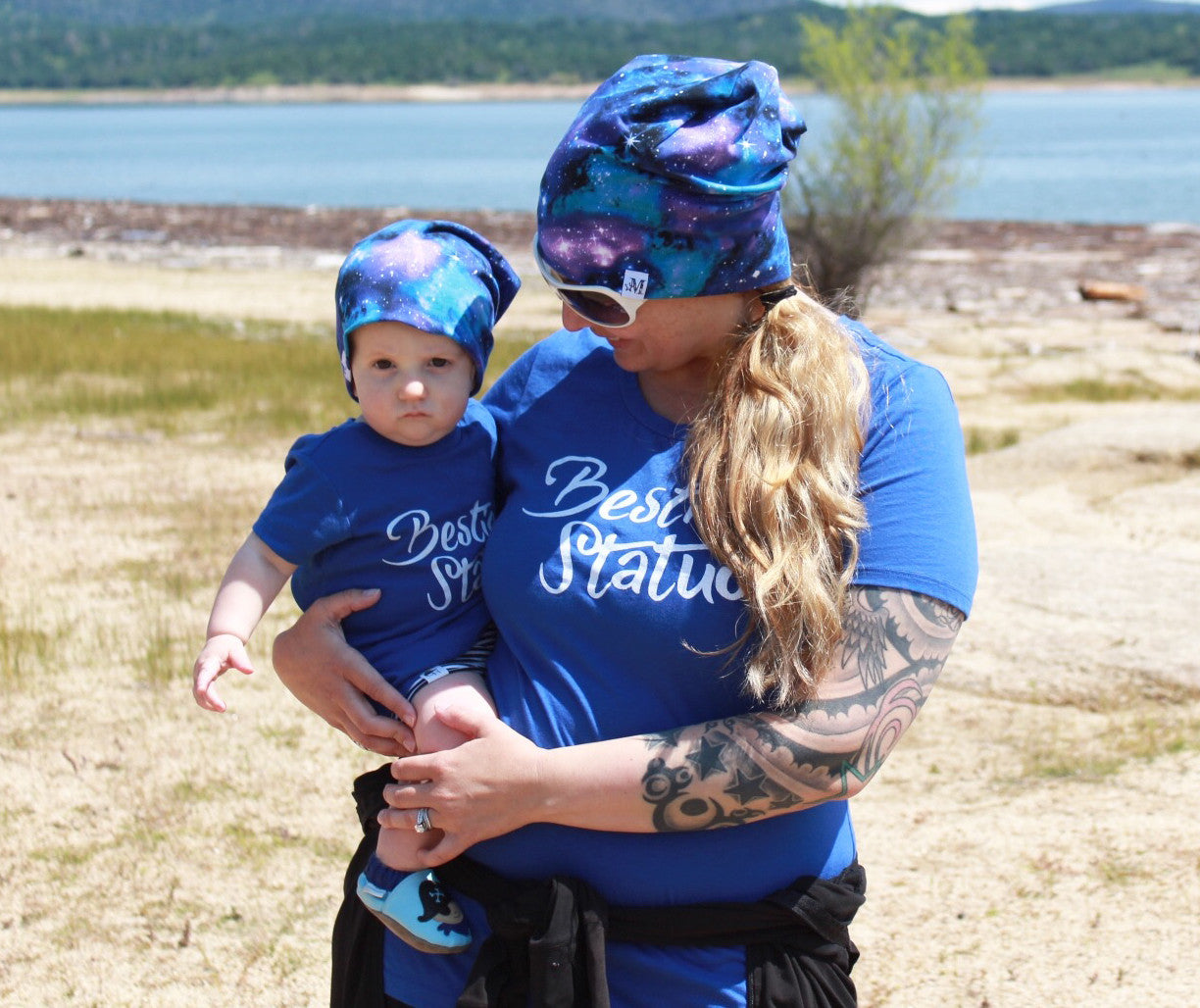 Bestie Status Best Friend Matching Tees Women's Cobalt Blue BFF Twinning