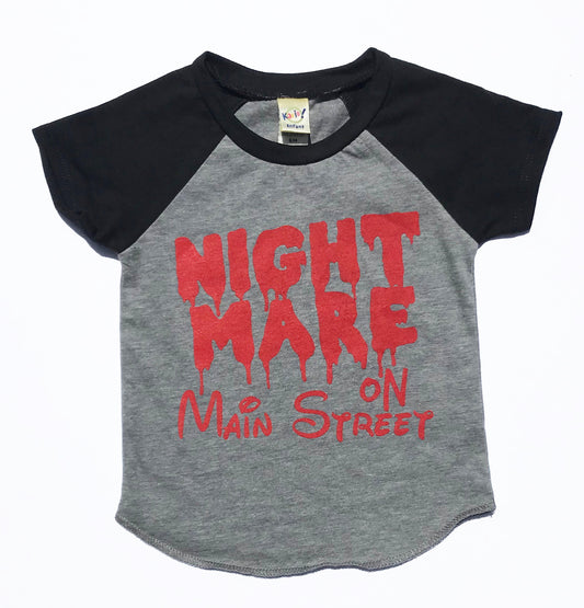 Nightmare on Main Street INFANT Halloween Raglan Baseball Tee Holiday