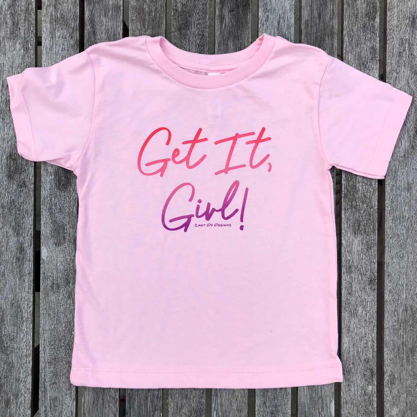 Get It Girl Ombre Pink INFANT Tee Feminist