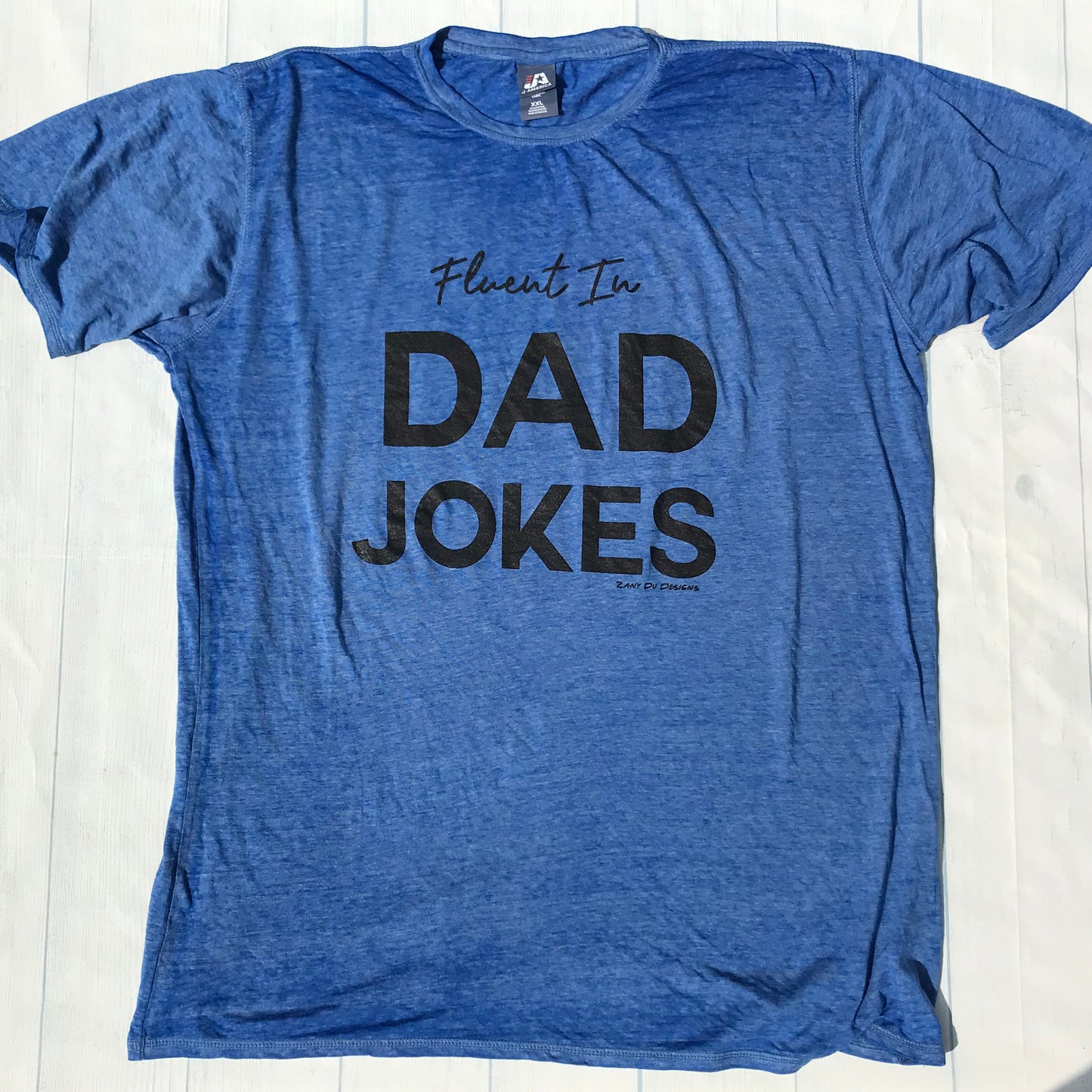 Fluent in Dad Jokes Unisex Acid Wash Tee
