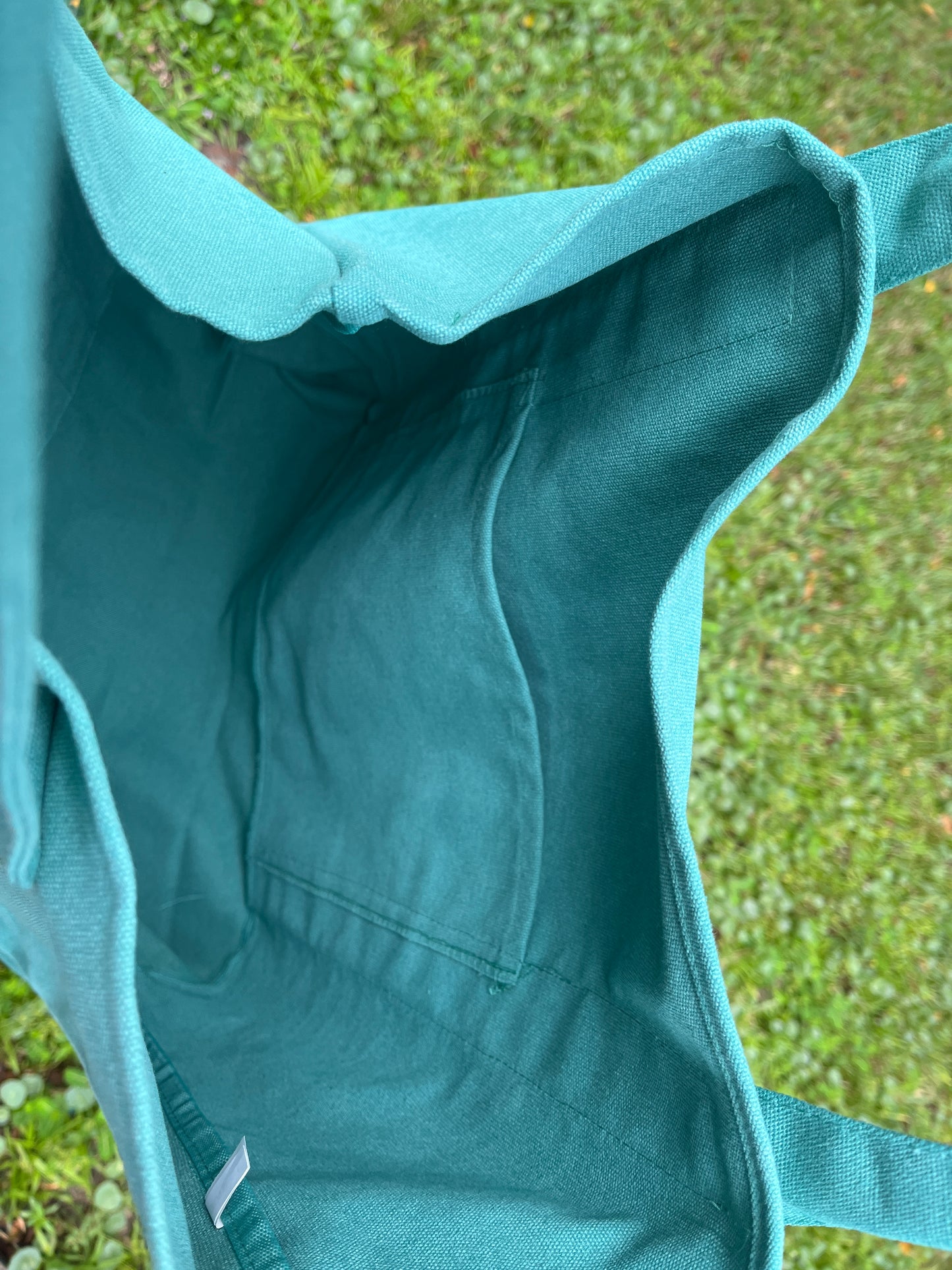 Boundaries are Beautiful Seafoam Green Large Tote Bag