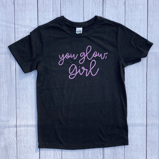 You Glow Girl Rose Shimmer YOUTH Tee
