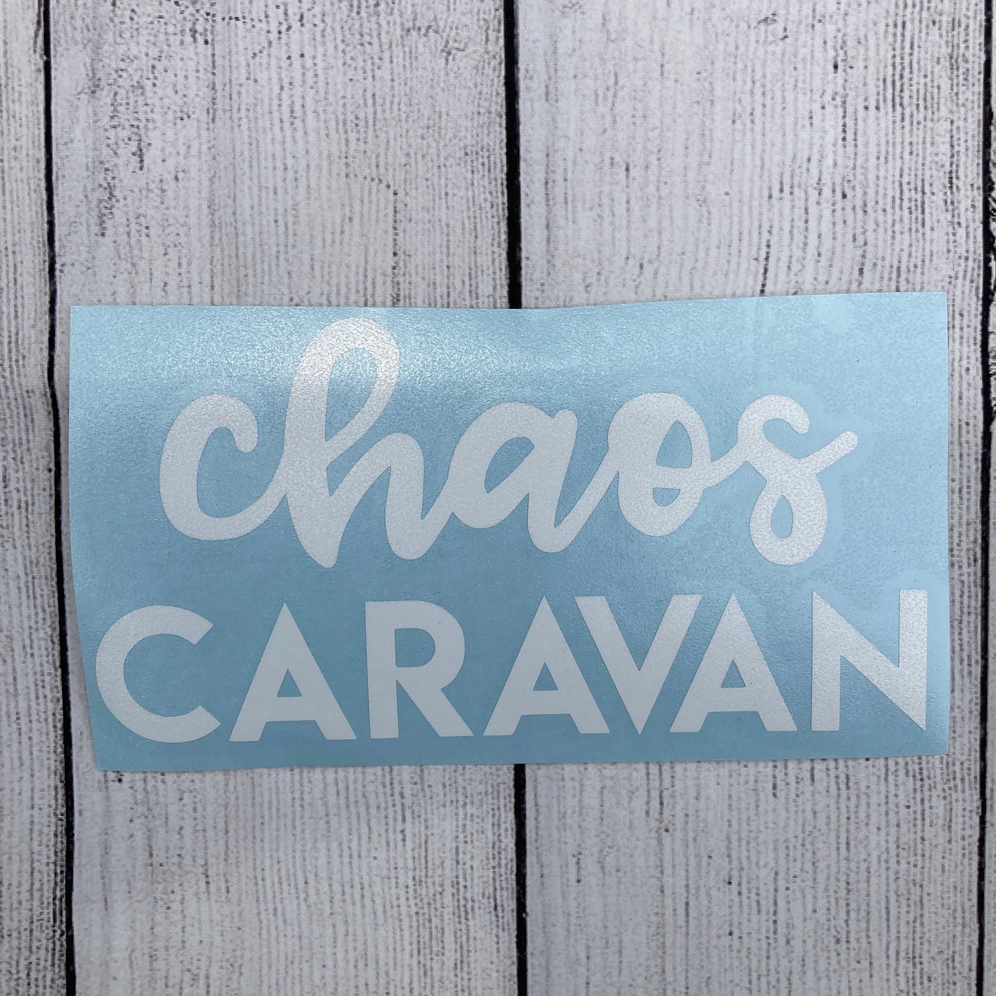 Chaos Caravan Holographic Window Car Decal