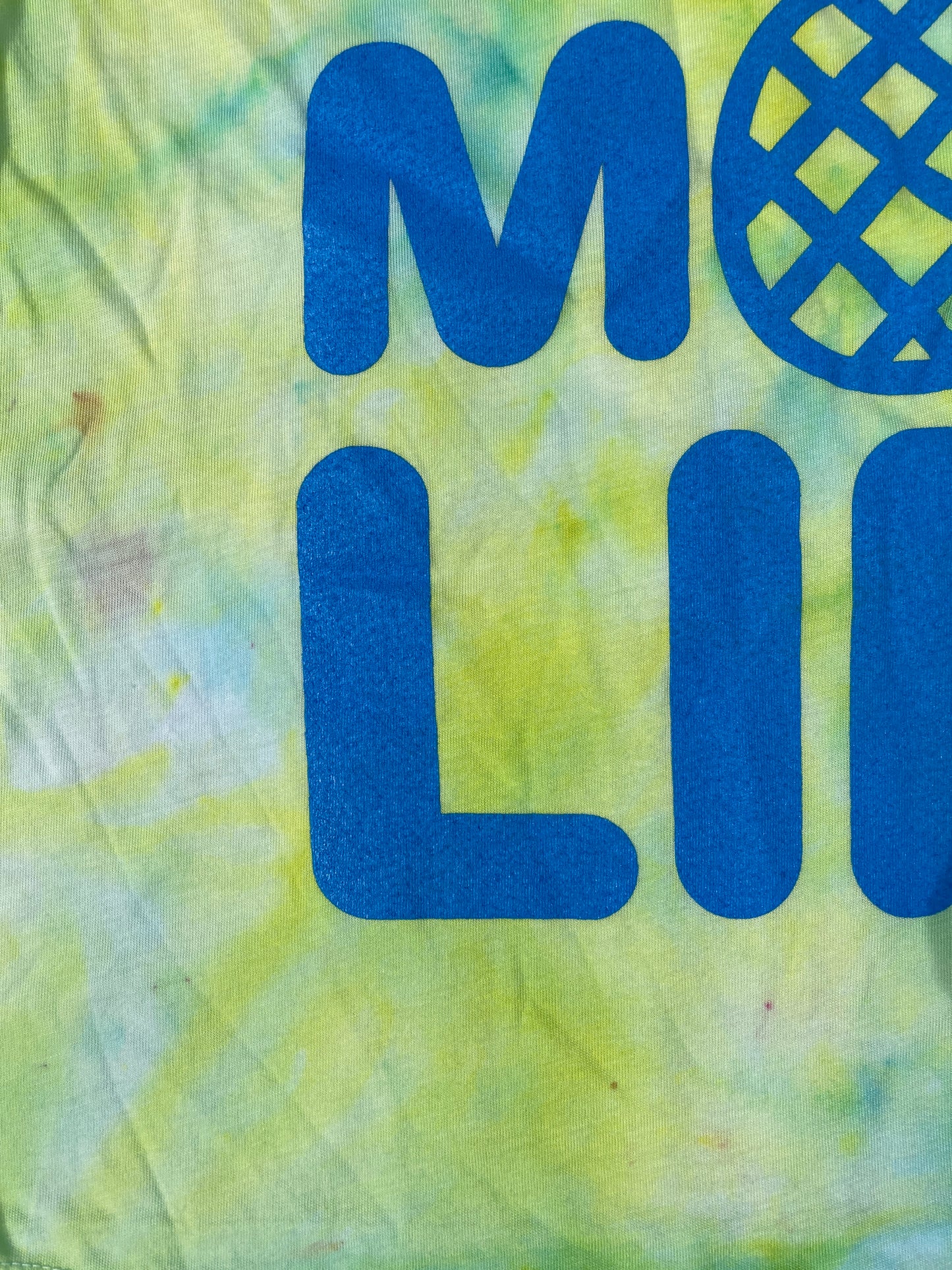 Mom Life Pineapple Tank Green and Blue Tie Dye Flowy Tank