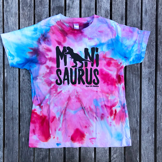 Minisaurus AMERICANA Red White Blue Tie Dye YOUTH Tee