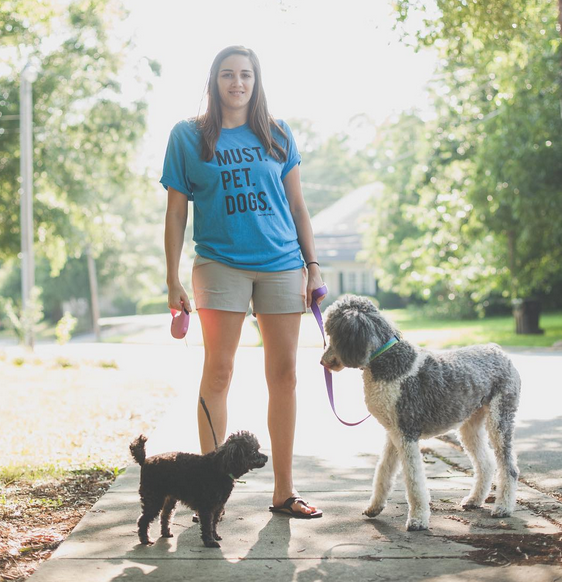 Must Pet Dogs Heather Turquoise Blue Adult Unisex Tee Dog Lover Obsessed