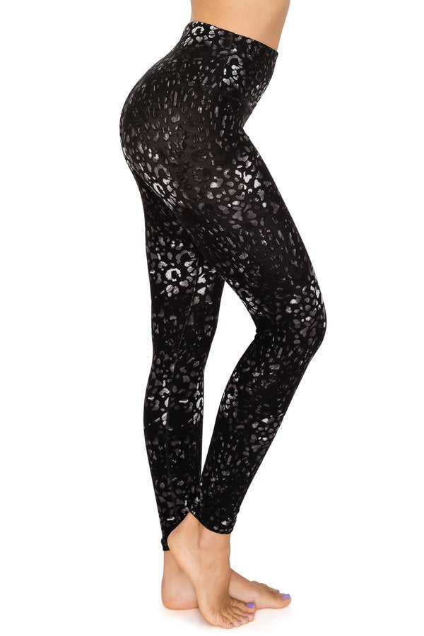 Black Cheetah Workout Leggings