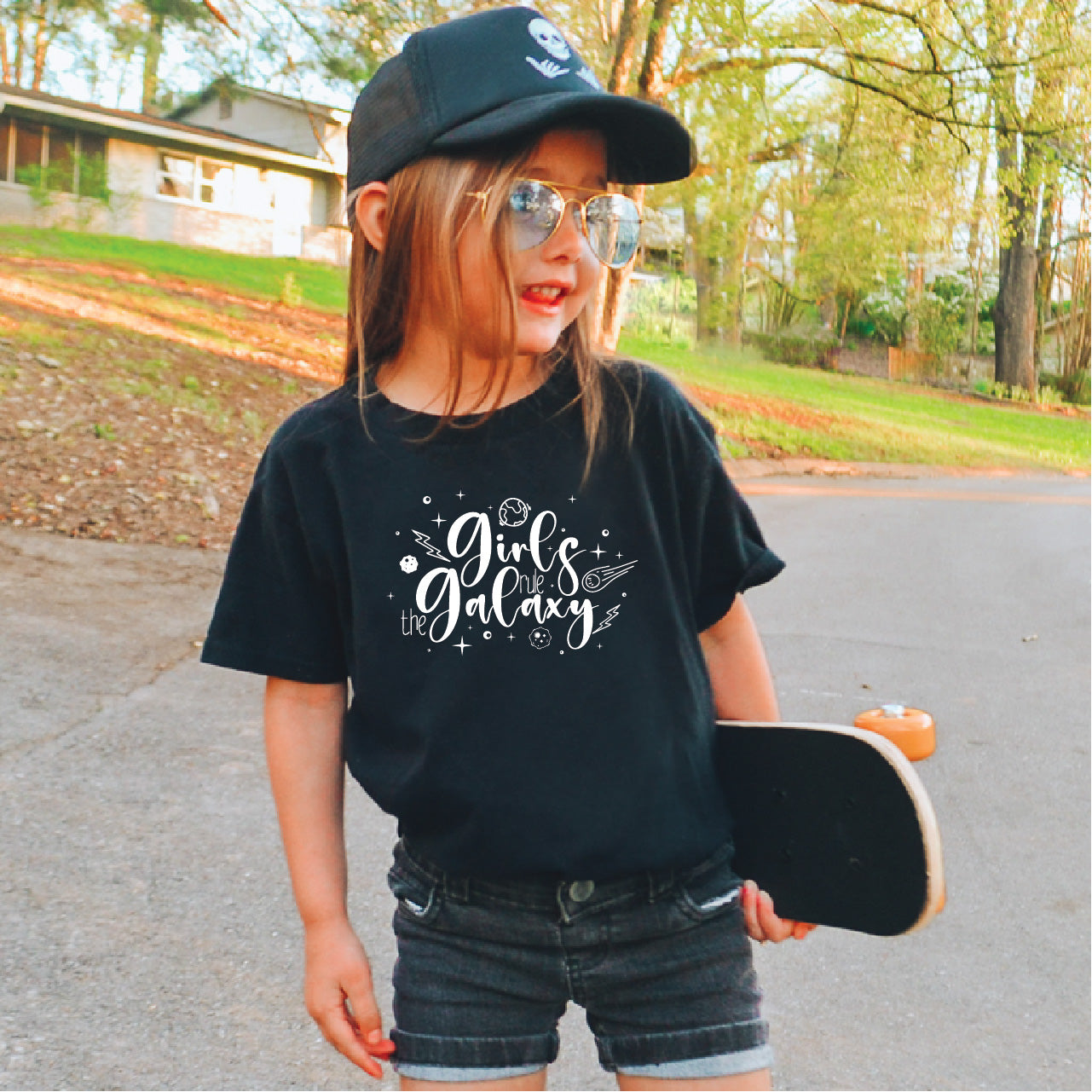 Girls Rule the Galaxy Youth Tee