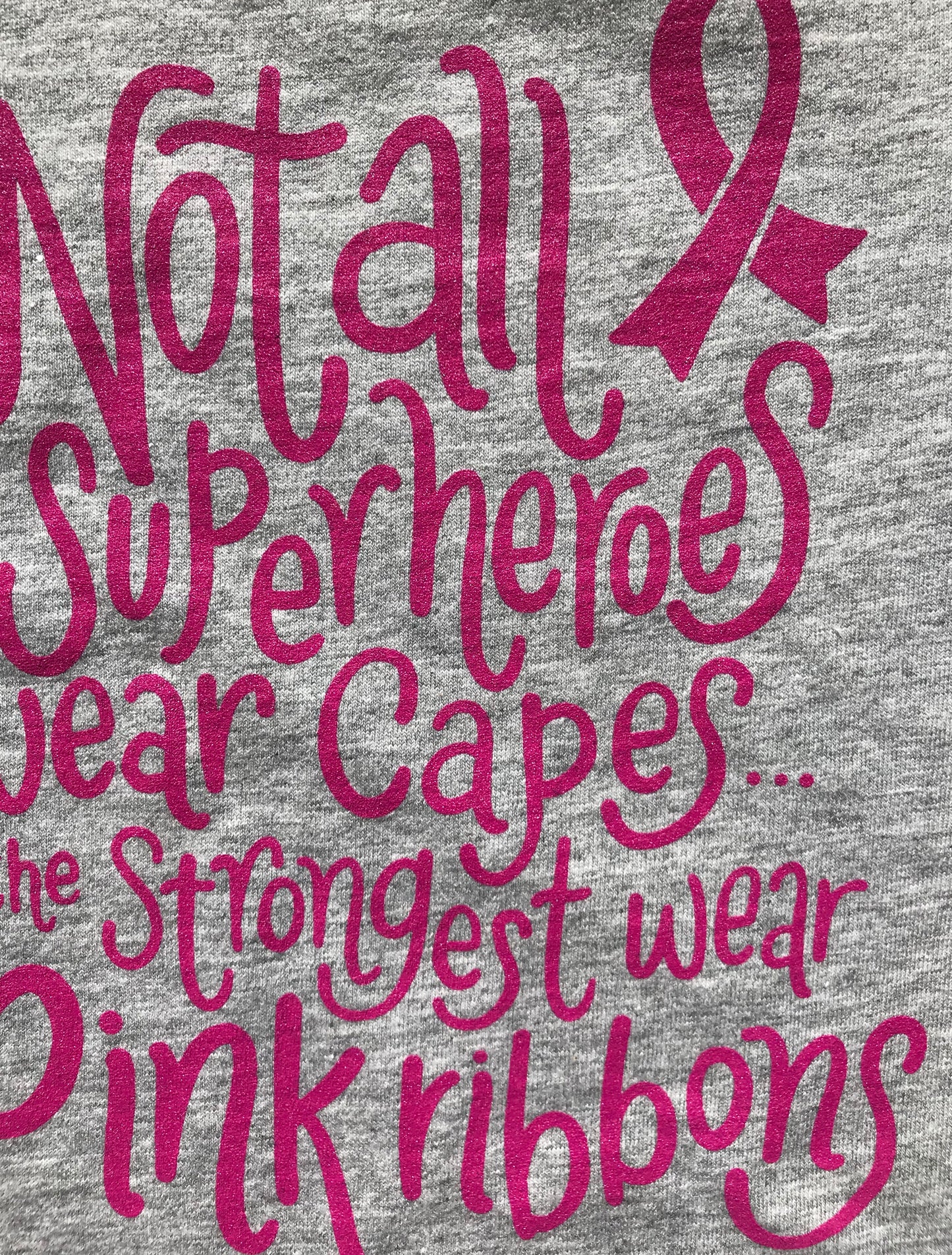 Not All Superheroes Wear Capes Breast Cancer Awareness INFANT Tee