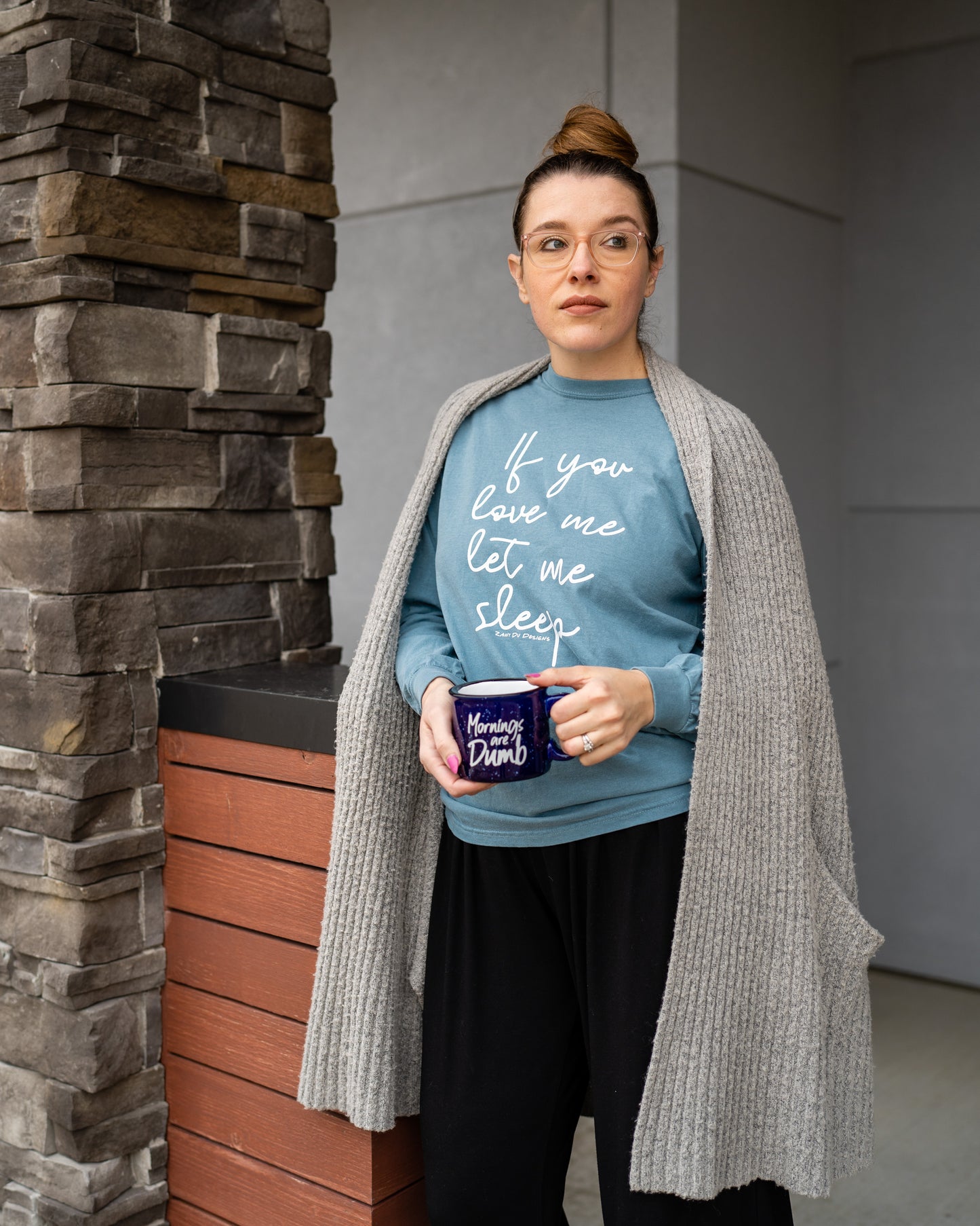 If You Love Me Let Me Sleep Long Sleeve Adult Tee Women Mom