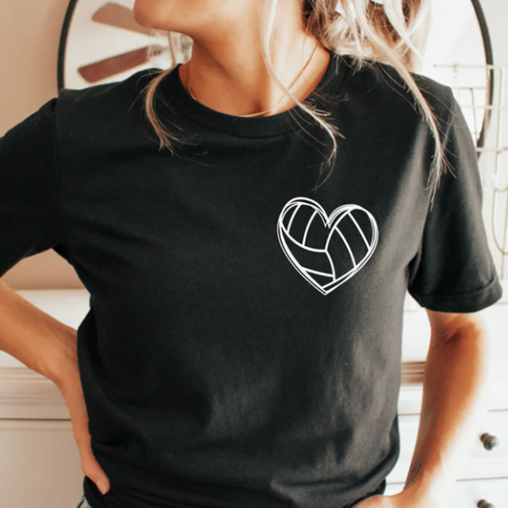 Volleyball Heart Tee