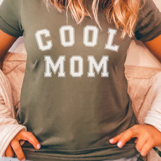 Cool Mom Athletic Font Tee Unisex