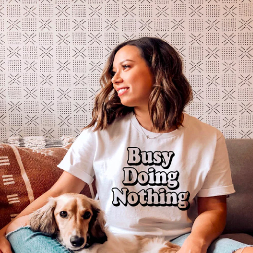 Busy Doing Nothin Tee New