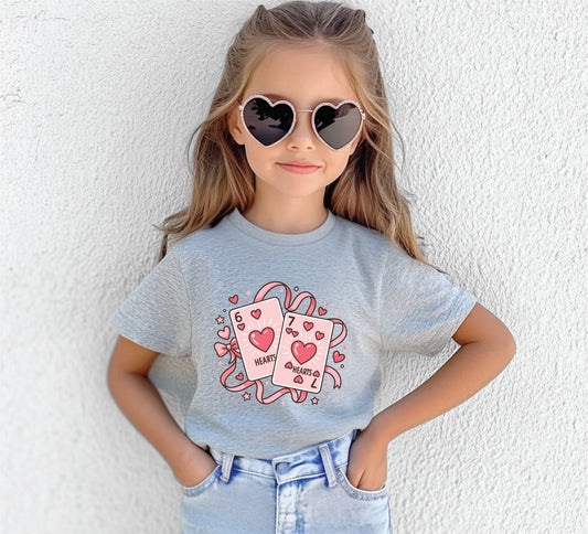 6 7 Playing Cards Valentine YOUTH Unisex Tshirt