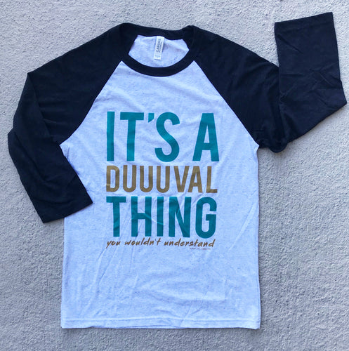 It's A Duuuval Thing Duval Florida Baseball YOUTH Tee