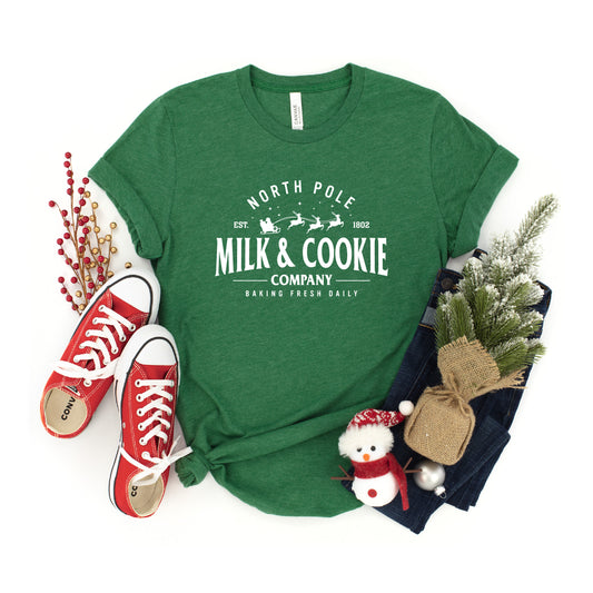 North Pole Milk and Cookies Company Bella Canvas Unisex New