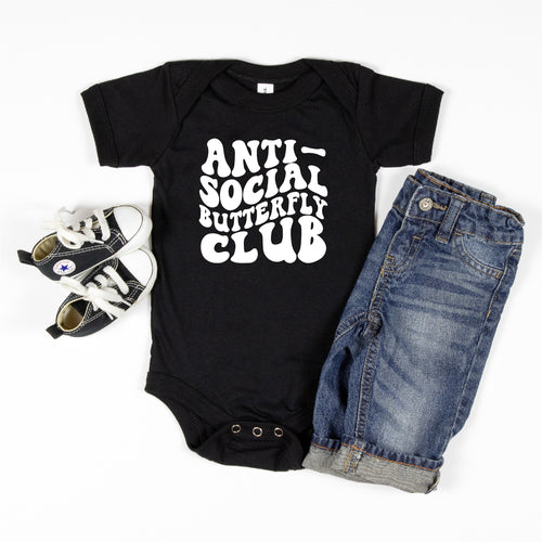 Anti Social Butterfly Club INFANT Tee New