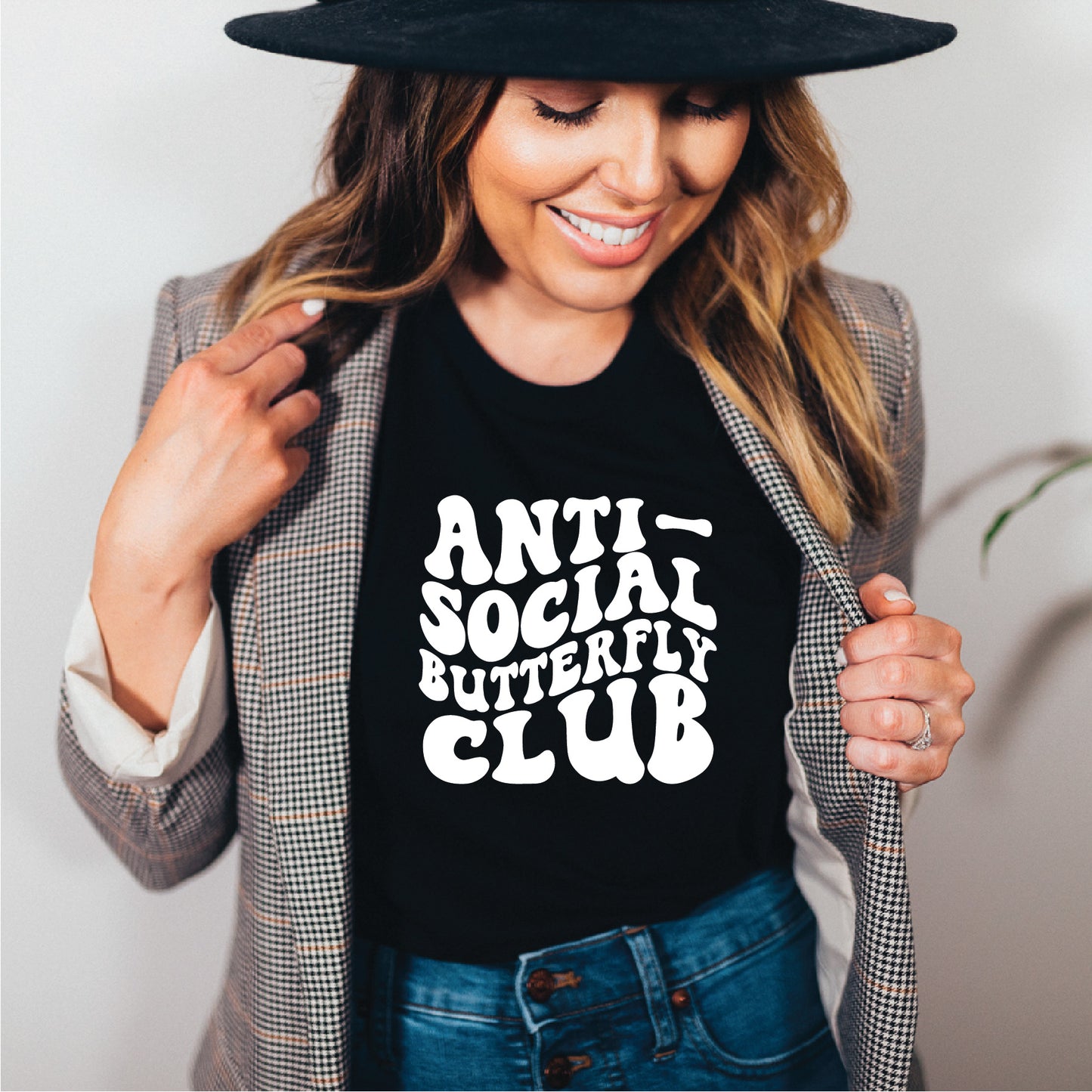 Anti Social Butterfly Club Twinning Tee