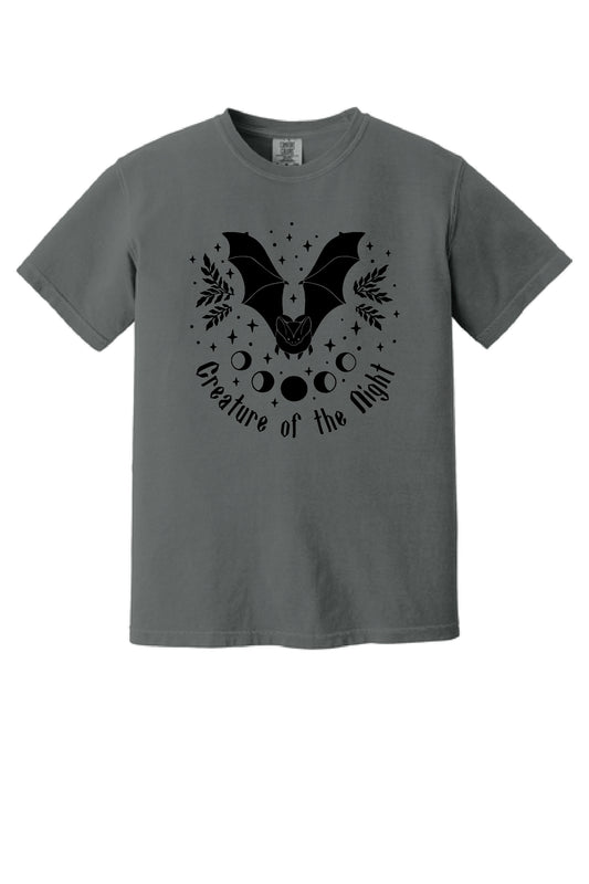 Creature of the Night Bat Halloween Comfort Colors Unisex New