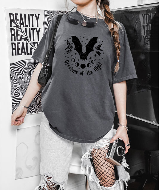 Creature of the Night Bat Halloween Comfort Colors Unisex New