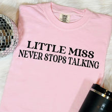 Little Miss Never Stops Talking Bella Canvas Unisex New