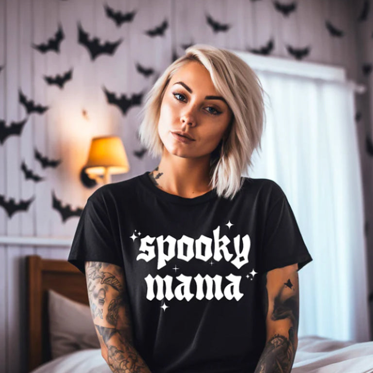 Spooky Mama Hardcore Halloween Bella Canvas Unisex