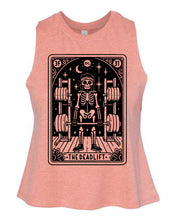 Deadlift Skeleton Gym Halloween Bella Canvas Crop Tank New