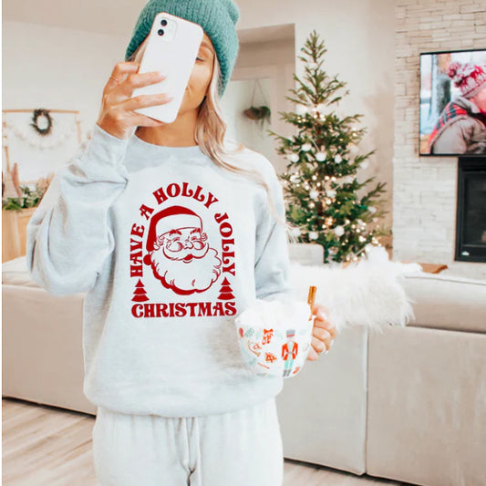 Holly Jolly Christmas Bella Canvas Unisex New