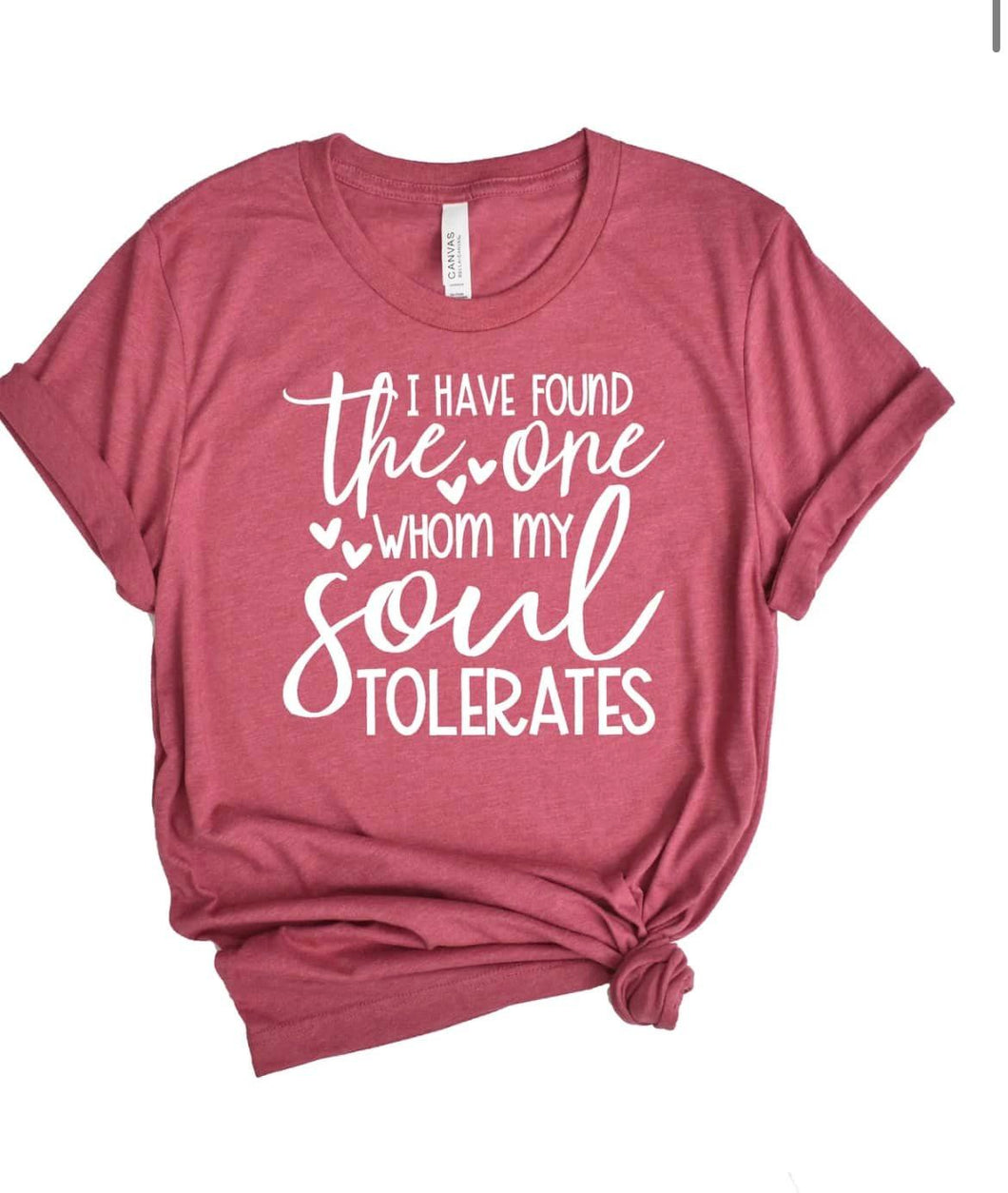 I Have Found the One Whom My Soul Tolerates T-shirt
