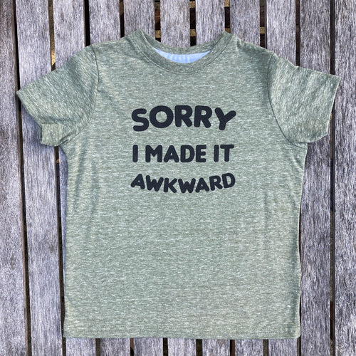 Sorry I made it Awkward TODDLER Melange Tee