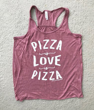 Pizza is Love is Pizza Mauve Women's Racerback Tank
