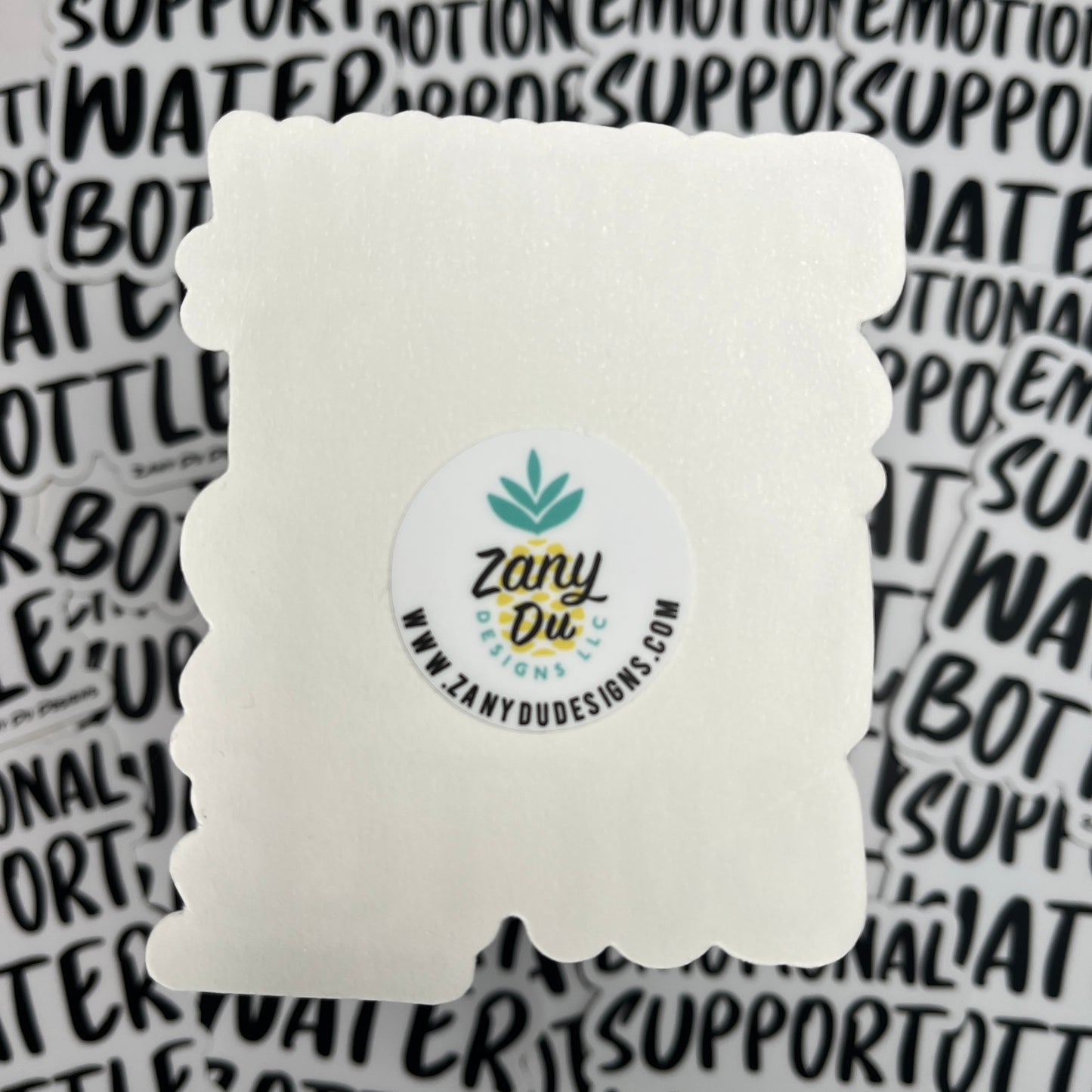 Emotional Support Water Bottle Sticker