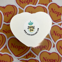 Nope Candy Heart Sticker