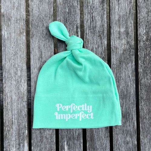 Perfectly Imperfect Mint Green Infant Hat