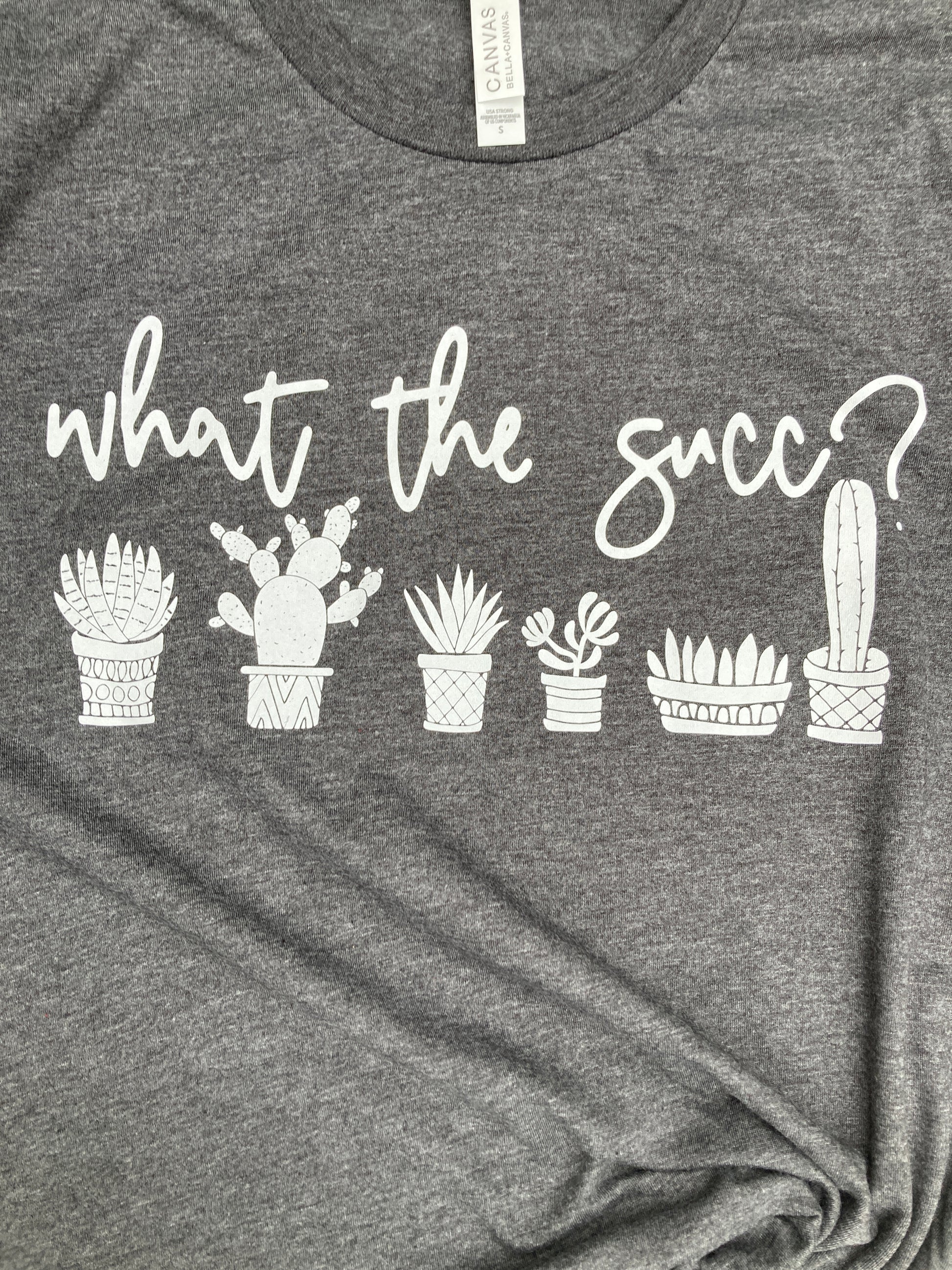 succulent clothing What the Succ Plant Succulent Tee Unisex – Zany Du Designs