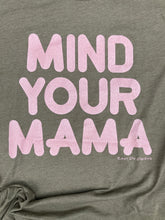 Mind Your Mama Metallic Rose Gold on OLIVE Green Tee