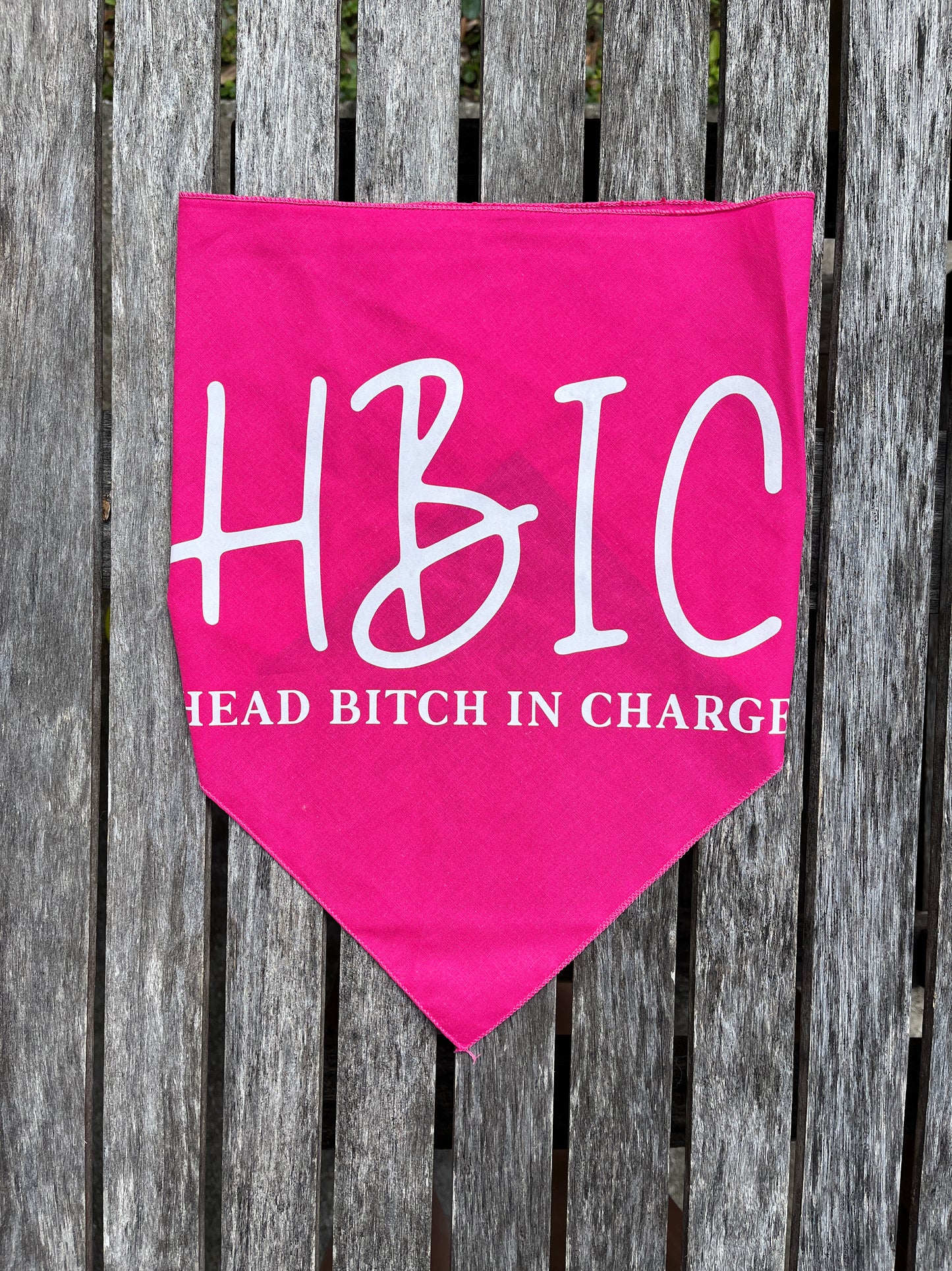 Head B in Charge HBIC Dog Bandana