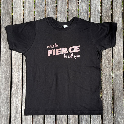 May The Fierce Be With You Rose Gold Shimmer INFANT Tee