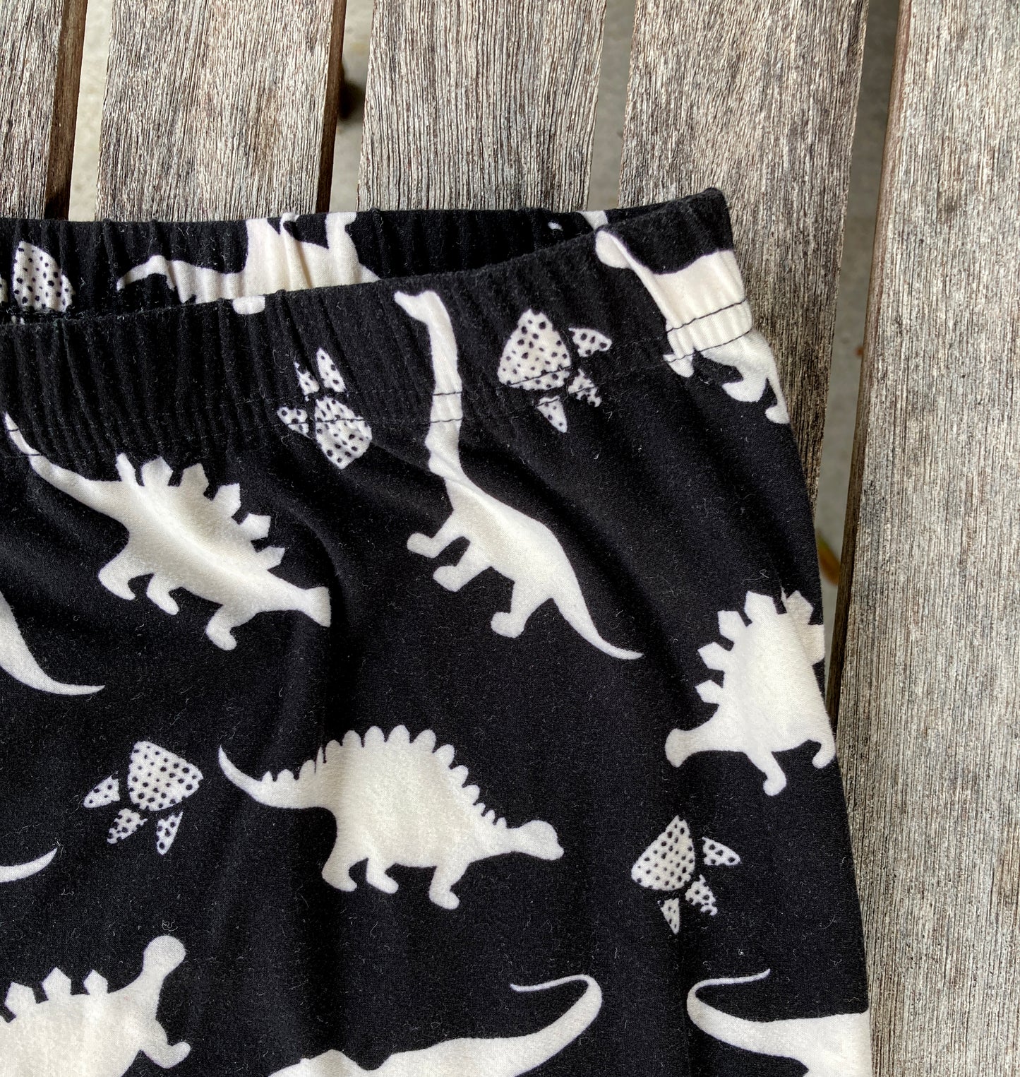 Dinosaur Black and White Leggings