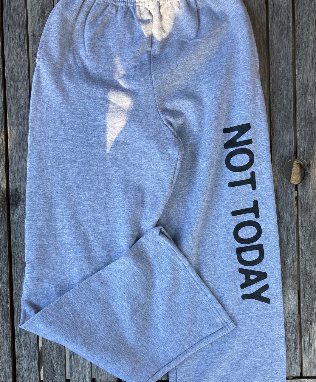 Not Today Grey UNISEX Fleece Sweatpants