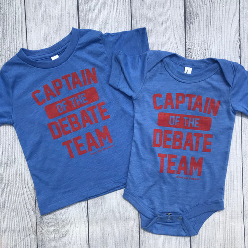 Captain of the Debate Team INFANT Bodysuits Tee Patriotic USA
